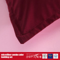 100GSM Solid Color Combo Microfiber Bed Sheet